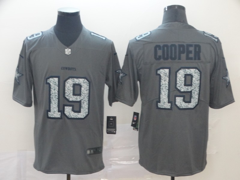 Men's Dallas Cowboys Amari Cooper #19 Gray Jersey
